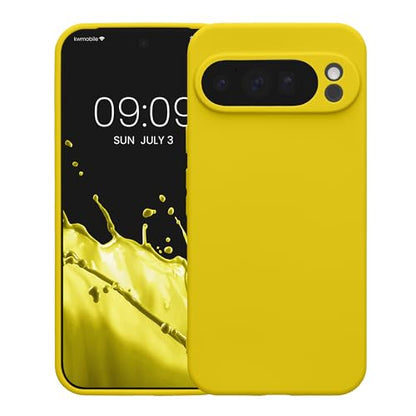 kwmobile Case Compatible with Google Pixel 10 Pro XL Case - Protective Slim TPU Phone Cover - Soft Matte Finish - Radiant Yellow - color: Radiant Yellow, size: Pixel 10 Pro XL