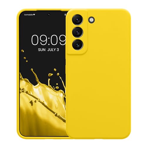 kwmobile Case Compatible with Samsung Galaxy S22 Case - Slim TPU Silicone Phone Cover - Soft Touch Finish - Radiant Yellow - color: Radiant Yellow, size: Galaxy S22
