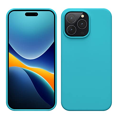 kwmobile Case for iPhone 14 Pro Max Case - Slim Soft TPU Silicone Cover - Works with Wireless Charging - Cool Glacier - color: Cool Glacier, size: iPhone 14 Pro Max