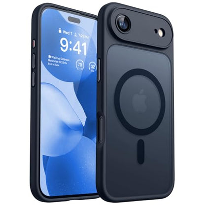 CANSHN Magnetic Compatible with iPhone Air Case(6.5 Inch), Upgraded [Full Camera Protection] [Compatible with Magsafe] [Translucent Matte] Shockproof Phone Cover for iPhone 17 Air Case,Black - color: Black, size: iPhone Air (6.9 Inch,1 Lens)