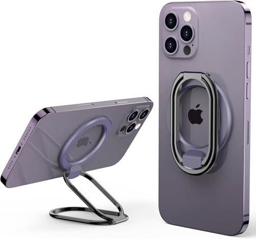 SUPERONE Mag Safe Phone Stand, Adjustable Magnetic Phone Grip & Kickstand - color: Purple