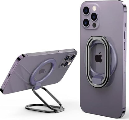 SUPERONE Mag Safe Phone Stand, Adjustable Magnetic Phone Grip & Kickstand - color: Purple