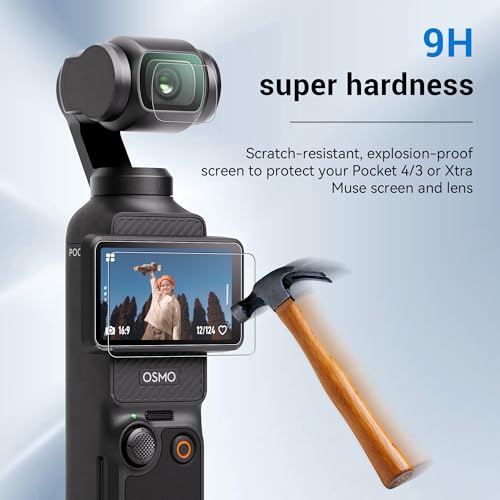 CYNOVA Screen Protector for DJI Osmo Pocket 4 / Osmo Pocket 3 Accessories