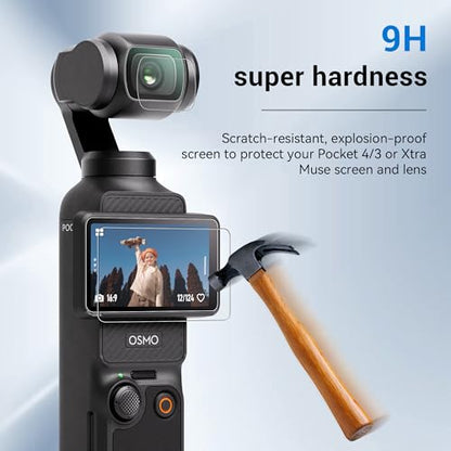 CYNOVA Screen Protector for DJI Osmo Pocket 4 / Osmo Pocket 3 Accessories
