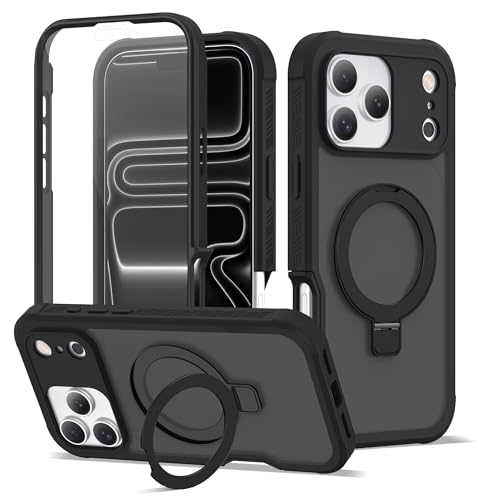 Compatible with iPhone 17 Pro Max Case with Stand 6.9",Black - color: Black, size: Iphone 17 Pro Max