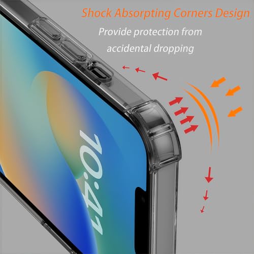 Compatible for iPhone 12 Case with Strap Holder Stand - Black | Wristband Kickstand, Clear Soft TPU, Adjustable Finger Hand Grip Loop, Shockproof Bumper Rugged Cover - color: Black, size: iPhone 12 6.1"