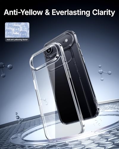 NIMASO for iPhone Air Case Clear, Military Grade Shockproof Drop Protection, Non-Yellowing Slim Thin Phone Cover for iPhone Air, Clear - size: iPhone Air 6.5 inch