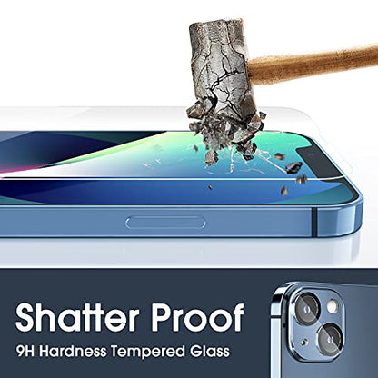 amFilm OneTouch for iPhone 13/13 Pro Screen Protector 6.1" Tempered Glass - size: IPH13-6.1”