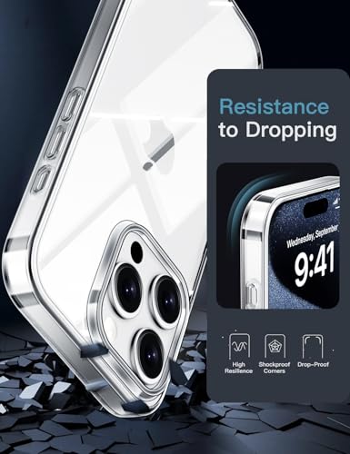 X-level Compatible with iPhone 15 Pro Case Clear Thin Soft TPU Slim Fit Mobile Phone Cover Anti-Slip Grip Scratch Resistant Phone Cases for 15 Pro - color: Clear, size: iPhone 15 Pro