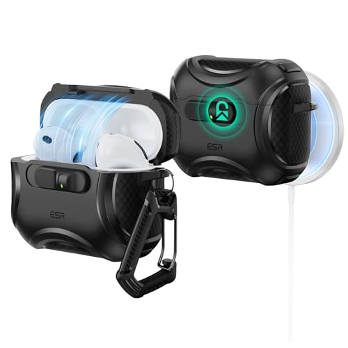 ESR for AirPods Pro 3 Case (2025), Compatible with MagSafe, Black - color: Black, size: AirPods Pro 3 Case
