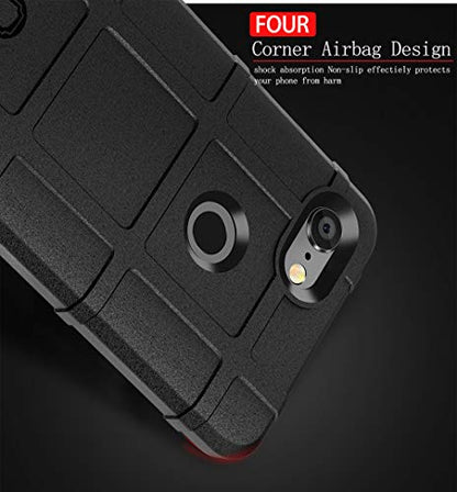 Phone Case for Google Pixel 3 XL with Tempered Glass Screen Protector Cover Film and Cell Accessories Rugged Hard Slim Heavy Duty Full Body Teens Pixel3XL Pixel3 LX Pixle 3XL Women Men Cases Black - color: Black