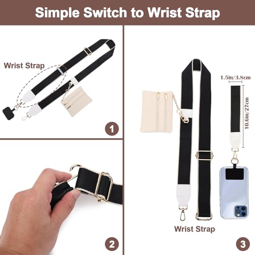 XANGNIER Clip and Go Strap for Phone with Wallet Crossbody,Multicolor 11 - color: Multicolor 11