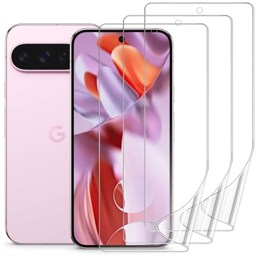 3 Pack Screen Protector for Google Pixel 9 Pro XL 5G 6.8", HD Ultra-Thin Full Coverage Soft TPU Hydrogel Film Google Pixel 9 Pro XL - Fingerprint ID Compatible, Self-Healing, Touch Sensitive - size: Google Pixel 9 Pro XL