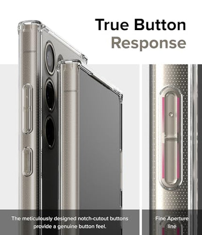 Ringke for Samsung Galaxy S24 Ultra Case [Fusion Matte Clear] | Oil & Dirt Resistant, Anti-Fingerprint Technology Prevents Oily Smudges, Frosted Coating Feels Velvety Soft - size: Galaxy S24 Ultra