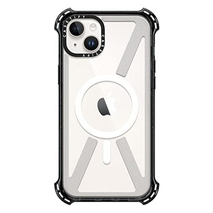 CASETiFY for iPhone 14 Plus Case - Bounce Compatible with MagSafe | Shockproof | 21.3 ft. 6x Military Grade Drop Protection | Black - color: Clear Black, size: Iphone 14 Plus (6.7")