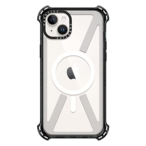 CASETiFY for iPhone 14 Plus Case - Bounce Compatible with MagSafe | Shockproof | 21.3 ft. 6x Military Grade Drop Protection | Black - color: Clear Black, size: Iphone 14 Plus (6.7")