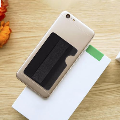 Phone Back Pocket Card Holder Self Adhesive Stretch Fabric for Bank Cards