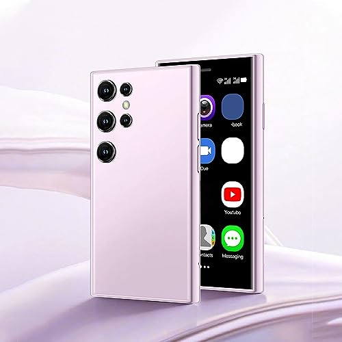Yoidesu S23 Pro Smartphone, 3in 3D Glass Super Small Cell Phone, Dual SIM 2GB 16GB ROM for Android 8.1 Ultra Thin Mobile Phone, 1000mAh The World's Smallest Backup - color: Violet