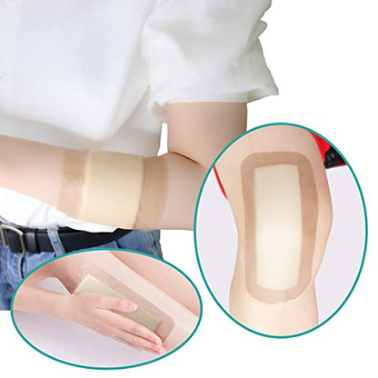 Dimora Ag Sliver Silicone Foam Dressing 4"x8" (5 Packs) - size: 4" x 8" Ag(5 PCS)