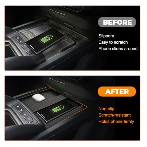Wireless Charging for Kia Telluride Accessories 2027,Silicone Anti Slip Pad - size: for Kia Telluride Accessories 2027