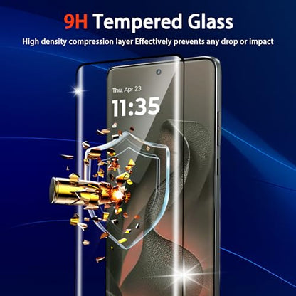 (3 Pack) For Motorola Edge 2025 Screen Protector,HD-Clear 9H Tempered Glass [3D Touch][Bubble-Free][Anti-Scratch] Screen Protector Glass For Motorola Edge 2025/60 Fusion /60 Pro