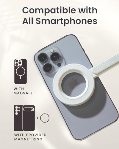 KraftGeek Magnetic Phone Tripod for iPhone, 64" Selfie Stick for Magsafe - size: 64"-White