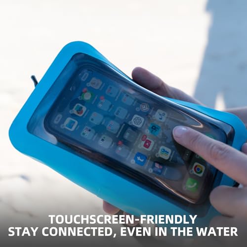 THURSO SURF Waterproof Dry Pouch with Responsive Touch Screen 1L (Bright Blue) - color: Bright Blue