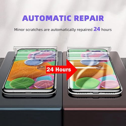 3 Pack Screen Protector Compatible for Samsung Galaxy S22 6.1 Inch, HD Clear Flexible Soft TPU Hydrogel Film for Samsung Galaxy S22 5G - Support Fingerprint Unlock, High Sensitivity - size: Samsung Galaxy S22