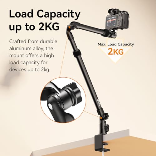 ULANZI ZJ02 Camera Desk Mount Stand Overhead Magic Articulating Arm