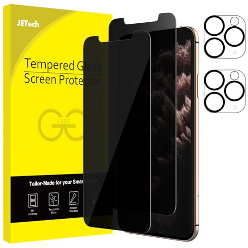 JETech Privacy Screen Protector for iPhone 11 Pro, 2+2 Pack - size: iPhone 11 Pro