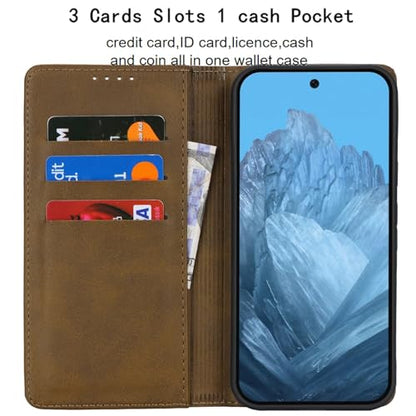 fit for Google Pixel 9/9 Pro Wallet Case,Premium PU Leather Flip Folio Case with Card Slot,Stand Holder,Magnetic Closure TPU Shockproof Interior Protective Case for Pixel 9/9 Pro,Green | Premium PU Leather, Flip Folio Purse Case, with Card Slot, Stand Hol