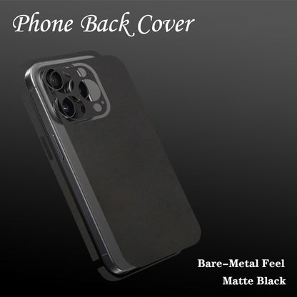 [2 Pack Back Screen Protector for iPhone 17, Not Glass Hydrogel Protector Film Ultra-Thin Full Wrapped Edge Transparent (Matte Black) - color: Matte Black