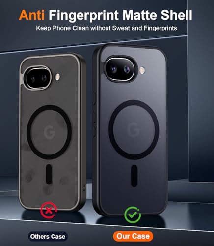SPIDERCASE Magnetic for Google Pixel 10a Case, Black - color: Black, size: Pixel 10A