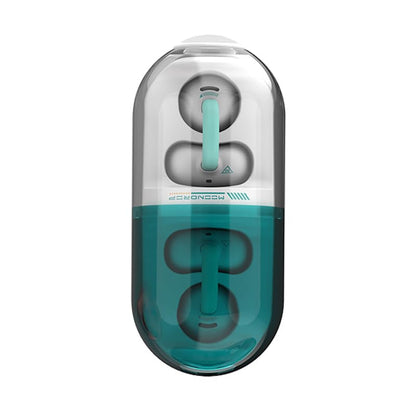 Moondrop Pill Open Ear Headphones Bluetooth 6.0 OWS Hanging Earphones IPX4 Open Ear Clip Wireless Earbuds Built-in AI ENC MD-0WS-003 (Green) - color: GREEN