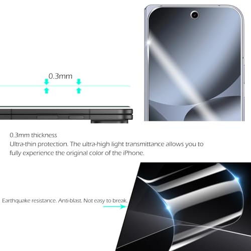 Screen Protector for Google Pixel 10 Pro Fold & Camera Lens Protectors [2+2 Pack] [Ultrasonic Fingerprint Unlock] [Case Friendly] [Bubble-Free] Tempered Glass For Pixel 10 Pro Fold - size: Google Pixel 10 Pro Fold