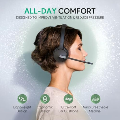 Yealink WH64 Dual UC DECT & Bluetooth Wireless Headset for Phone PC Mobile - size: WH64 Dual-UC