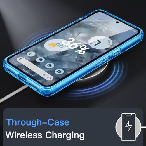 JETech Case for Google Pixel 8 Pro, Anti-Yellowing, Bay | Shockproof Protection, Scratch Resistant Hard PC Back, Durable Transparent TPU Bumper - color: Bay, size: Pixel 8 Pro