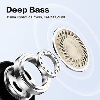 USB C Headphone for Samsung S25 S24 S23 Ultra FE S22 A16 A56 A55, USB C Wired Earbuds Magnetic in-Ear Type C Earphone with Microphone Volume Control Stereo Noise Canceling for iPhone 1716 5 Pro Max