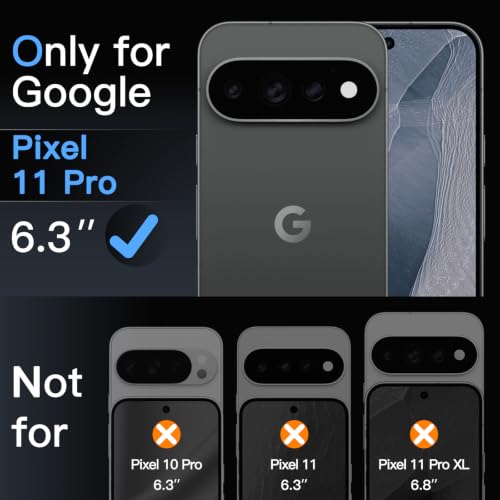 JETech Screen Protector with Lens Protector for Google Pixel 11 Pro - size: Pixel 11 Pro