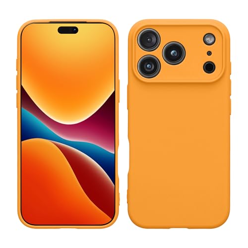 kwmobile Case Compatible with iPhone 17 Pro Case - Soft Slim TPU Silicone Phone Cover - Fruity Orange - color: Fruity Orange, size: iPhone 17 Pro