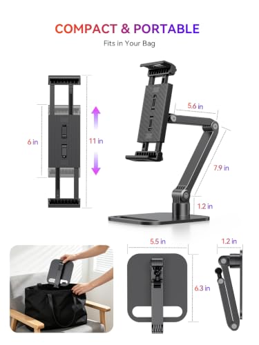 UPERFECT Portable Monitor & Tablet Stand, Heavy-Duty Carbon Steel Mount - size: 19 inch