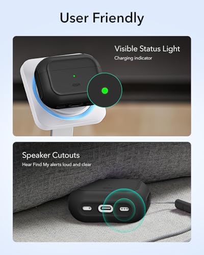ESR for AirPods Pro 3 Case, Compatible with MagSafes, Black - color: Black, size: AirPods Pro 3 Case