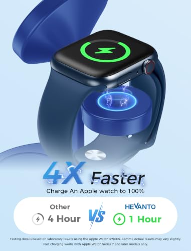 Mag-Safe Charger 3 in 1 Charging Station for iPhone Apple Watch AirPods - color: Blue, size: 15W