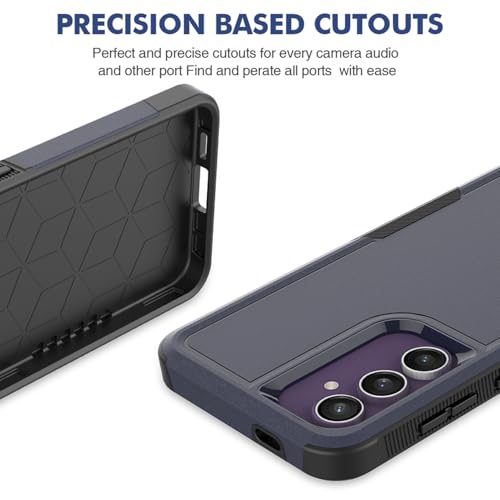 Dionsibei Designed for Samsung Galaxy A52 5G Case 2 in 1 Military Grade Drop Heavy Duty Rugged Shockproof Protective Cover Case for Galaxy A52 5G Phone Case (Blue) - color: Blue