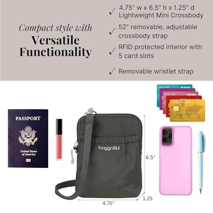 Baggallini RFID Bryant Pouch - color: Charcoal