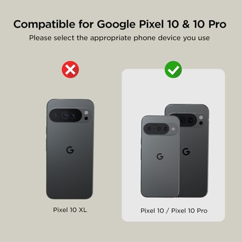 VRS DESIGN Damda Glide Pro for Pixel 10 / Pixel 10 Pro (2025) – Rugged Wallet Case with Sturdy Semi Auto Card Holder [4 Cards] Protective Phone Cover (Matte Black) - color: Matte Black, size: Pixel 10 / Pixel 10 Pro