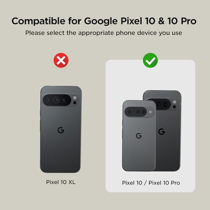VRS DESIGN Damda Glide Pro for Pixel 10 / Pixel 10 Pro (2025) – Rugged Wallet Case with Sturdy Semi Auto Card Holder [4 Cards] Protective Phone Cover (Matte Black) - color: Matte Black, size: Pixel 10 / Pixel 10 Pro