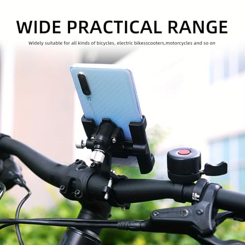 ThinkRider The Ultimate MTB Phone Mount Stand: 360° Rotatable Aluminum Adjustable Non-Slip Cycling Bracket