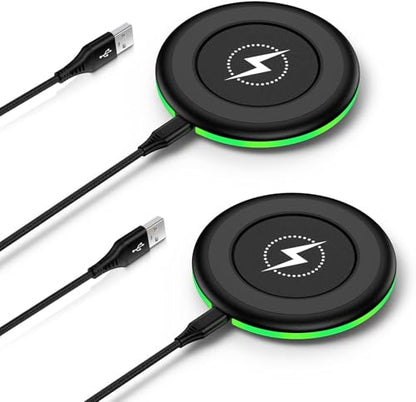 Wireless Charger for Samsung Fast Charging Pad Compatible Samsung Galaxy S26 Ultra/S25 FE/S25 Ultra/S24 FE/S23,2 Pack 15W Wireless Charger Android Charging Mat for Google Pixel 10a 10 Pro XL