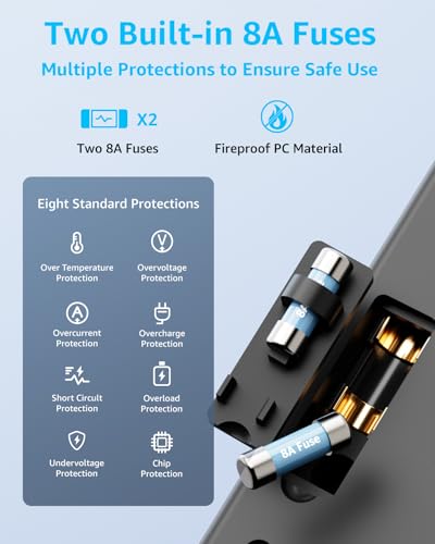 Universal Travel Adapter, 2 USB-C ＆ 1 USB-A, Cover 200+ Countries - color: Black, size: PD20W